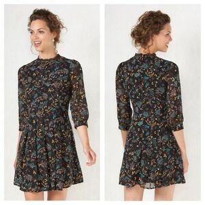 ✨Floral Mockneck High Neck Prairie Midi Dress Lauren Conrad✨